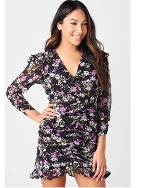 astr the label lace v-neck sheath dress ASTR Lace V-Neck Sheath Dress, Size Medium in Lilac at Nordstrom Rack